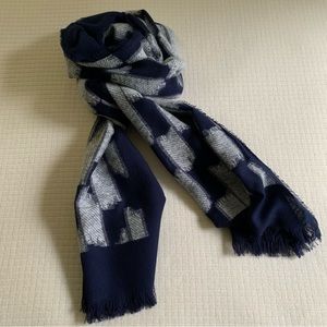 Gap navy blue/soft grey scarf